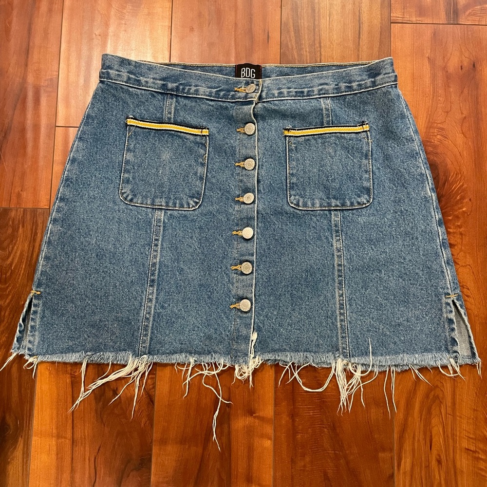 BDG Urban Outfitters Blue A-Line Mini Skirt